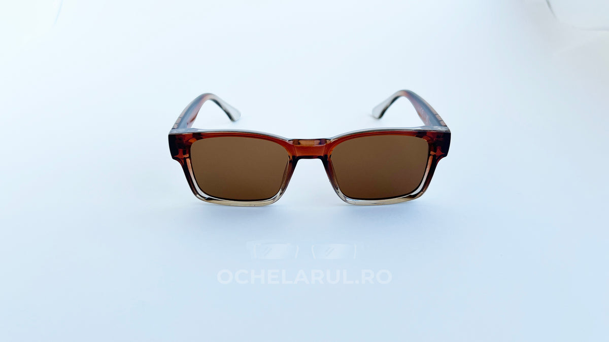 Ochelari de soare Retro Pătrați Maro