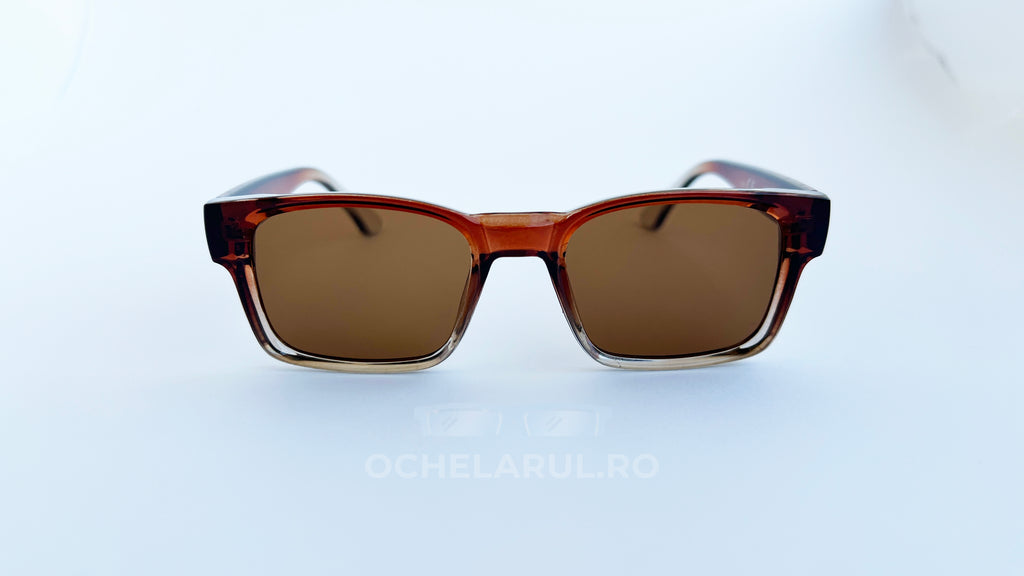 Ochelari de soare Retro Pătrați Maro