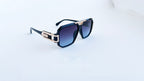 Ochelari de soare Brooks Gooldblack Garibaldi - Rama neagra-aurie - Lentile violet degrade - Prezentare produs