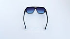 Ochelari de soare Brooks Gooldblack Garibaldi - Rama neagra-aurie - Lentile violet degrade - Vedere spate