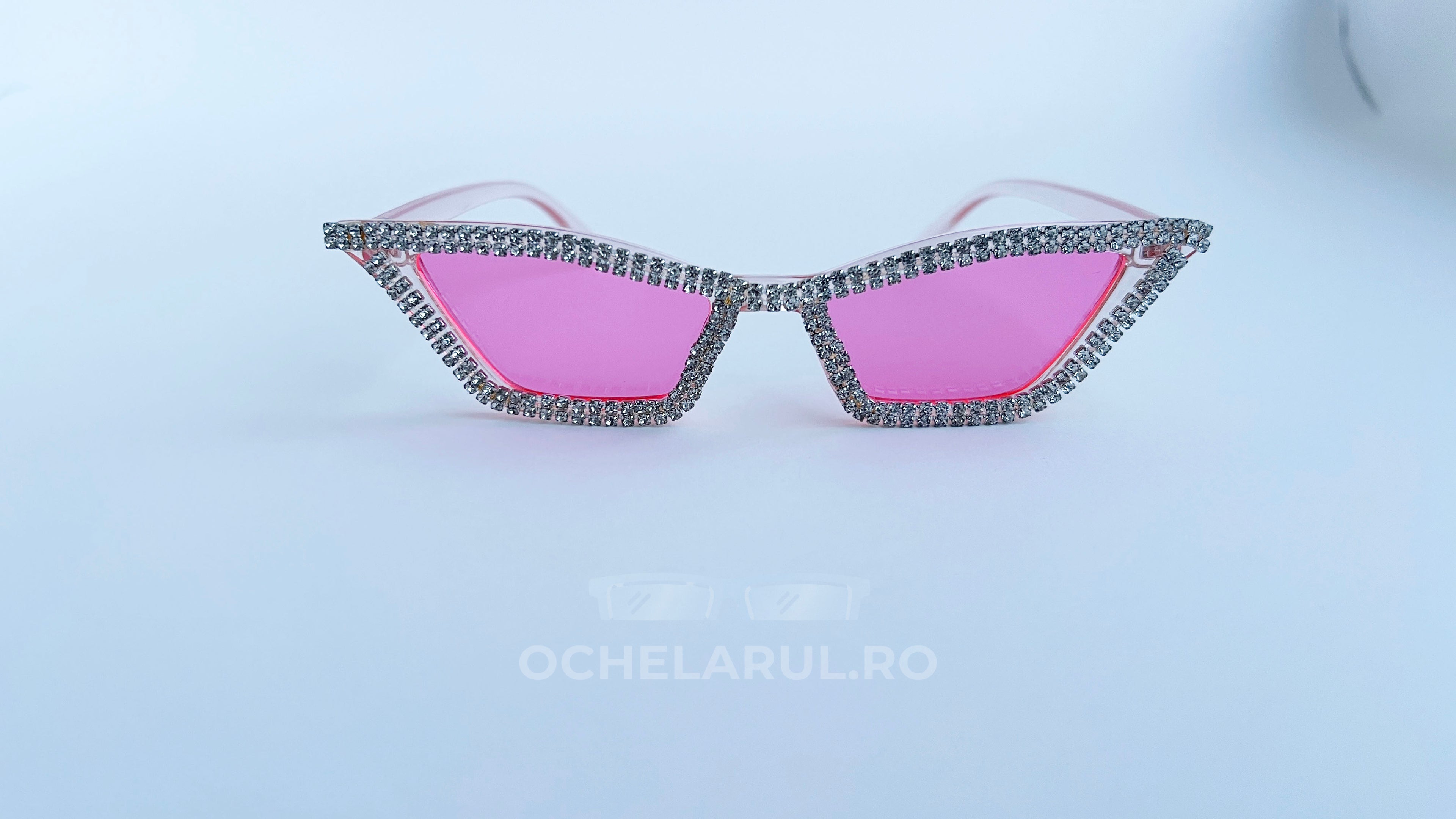 Ochelari de soare Cat Eye cu Pietre Strălucitoare