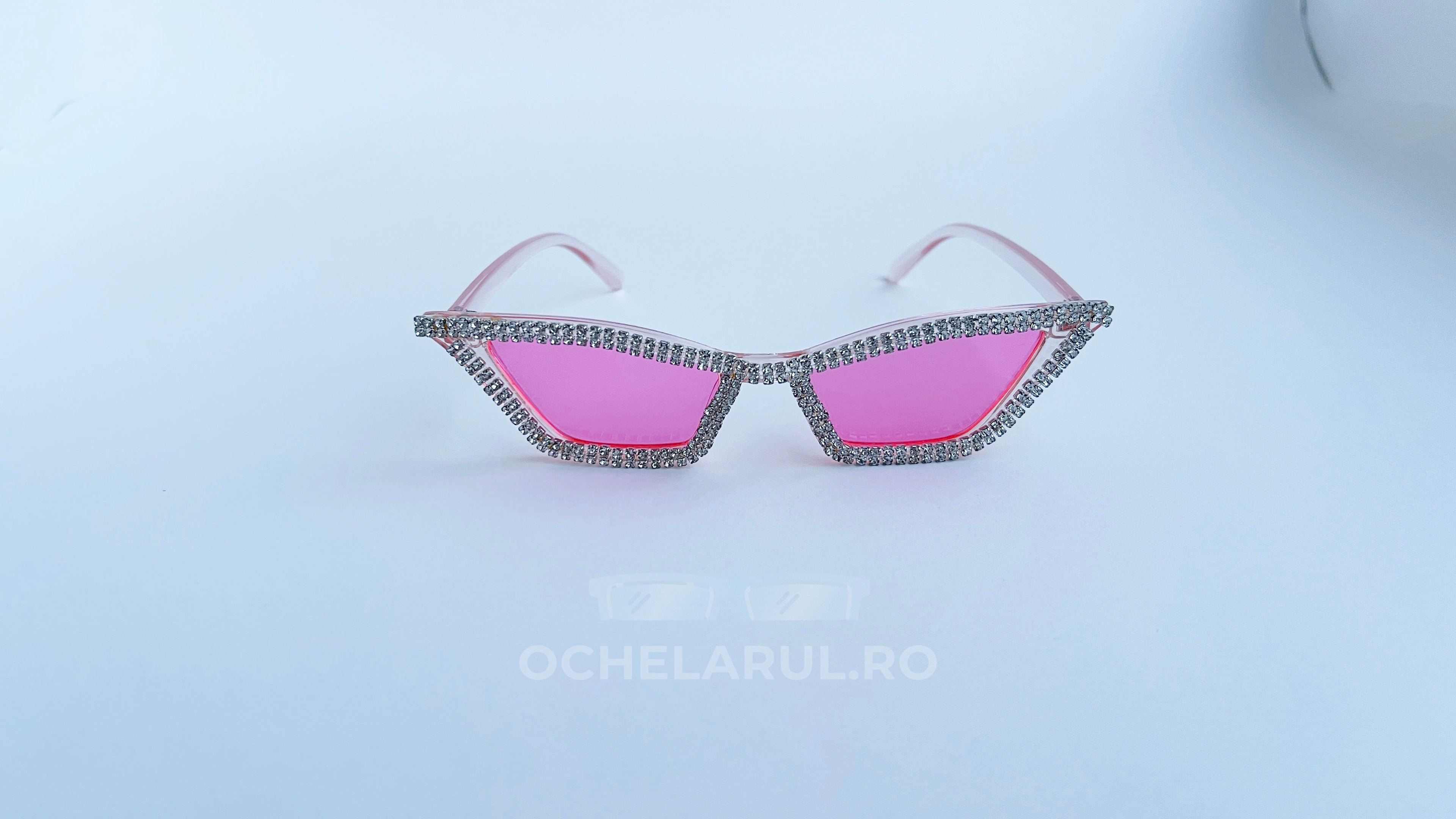 Ochelari de soare Cat Eye cu Pietre Strălucitoare