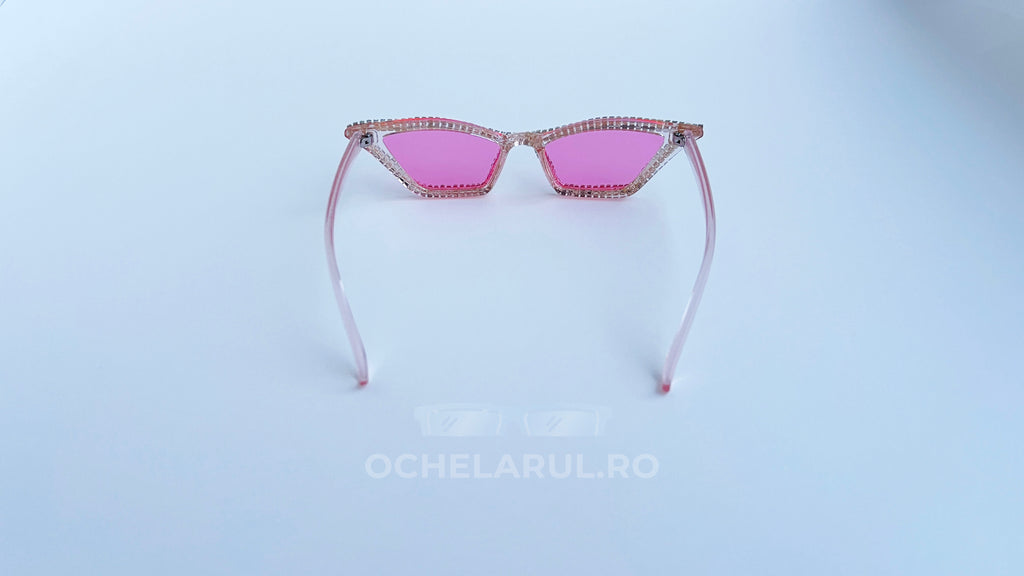 Ochelari de soare Cat Eye cu Pietre Strălucitoare