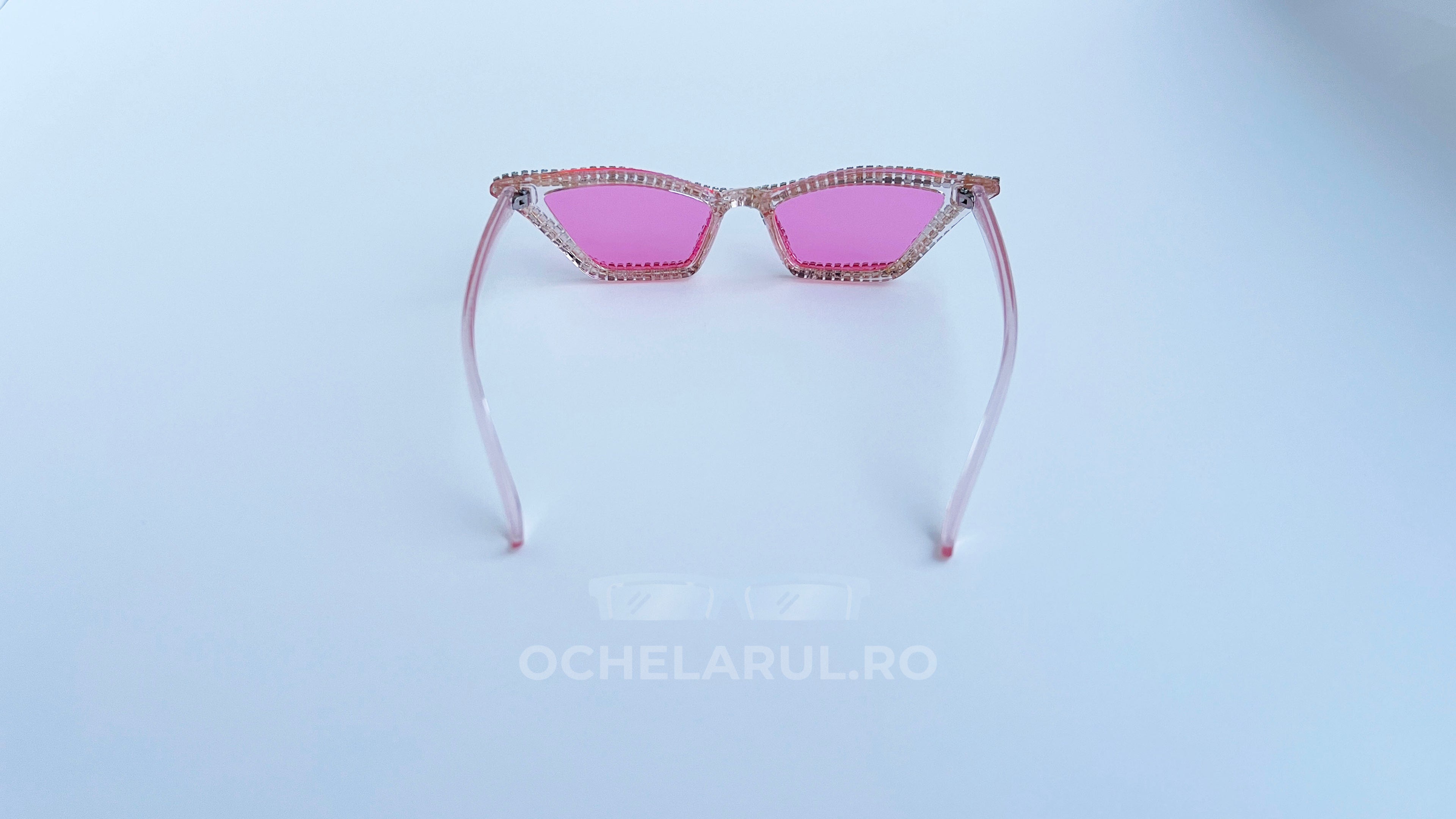 Ochelari de soare Cat Eye cu Pietre Strălucitoare