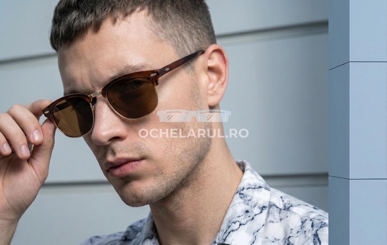 Ochelari de soare Clubmaster Polarizați