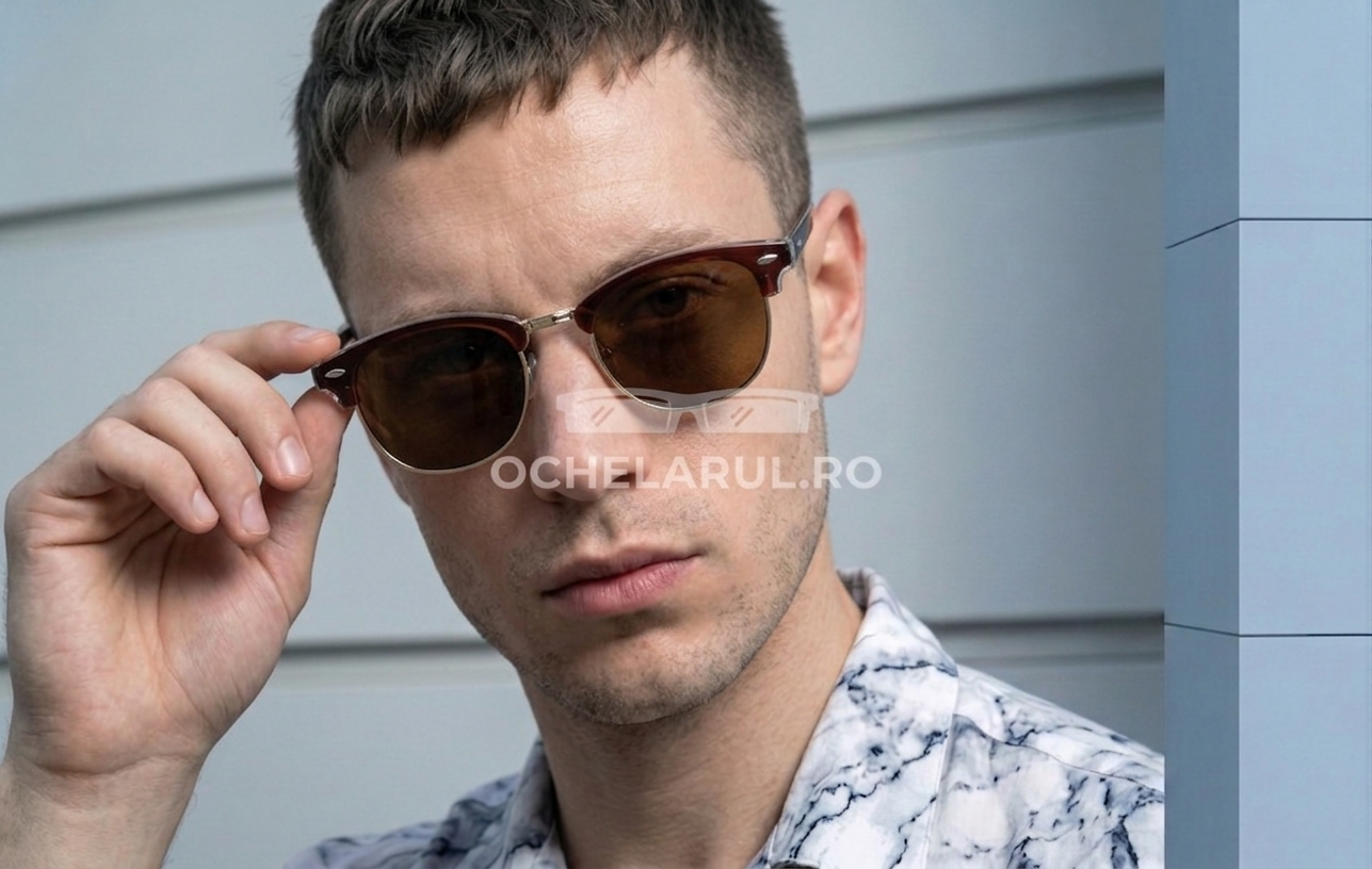 Ochelari de soare Clubmaster Polarizați