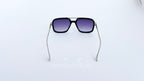 Ochelari de soare David Beckham 7101S style, rama argintiu-negru si lentile violet degrade, vedere spate