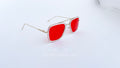 Ochelari de soare Dita Flight Style - Rama aurie transparenta Lentile rosii prezentare produs