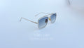 Ochelari Dita Flight Style cu rame aurii transparente și lentile gri degrade, ochelari de soare bărbați eleganți