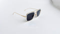 Ochelari de soare Dita Flight Style - Rama aurie transparenta, Lentile negre - prezentare