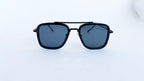 Ochelari de soare Dita Flight Style - Rama neagra, Lentile negre - vedere fata aproape