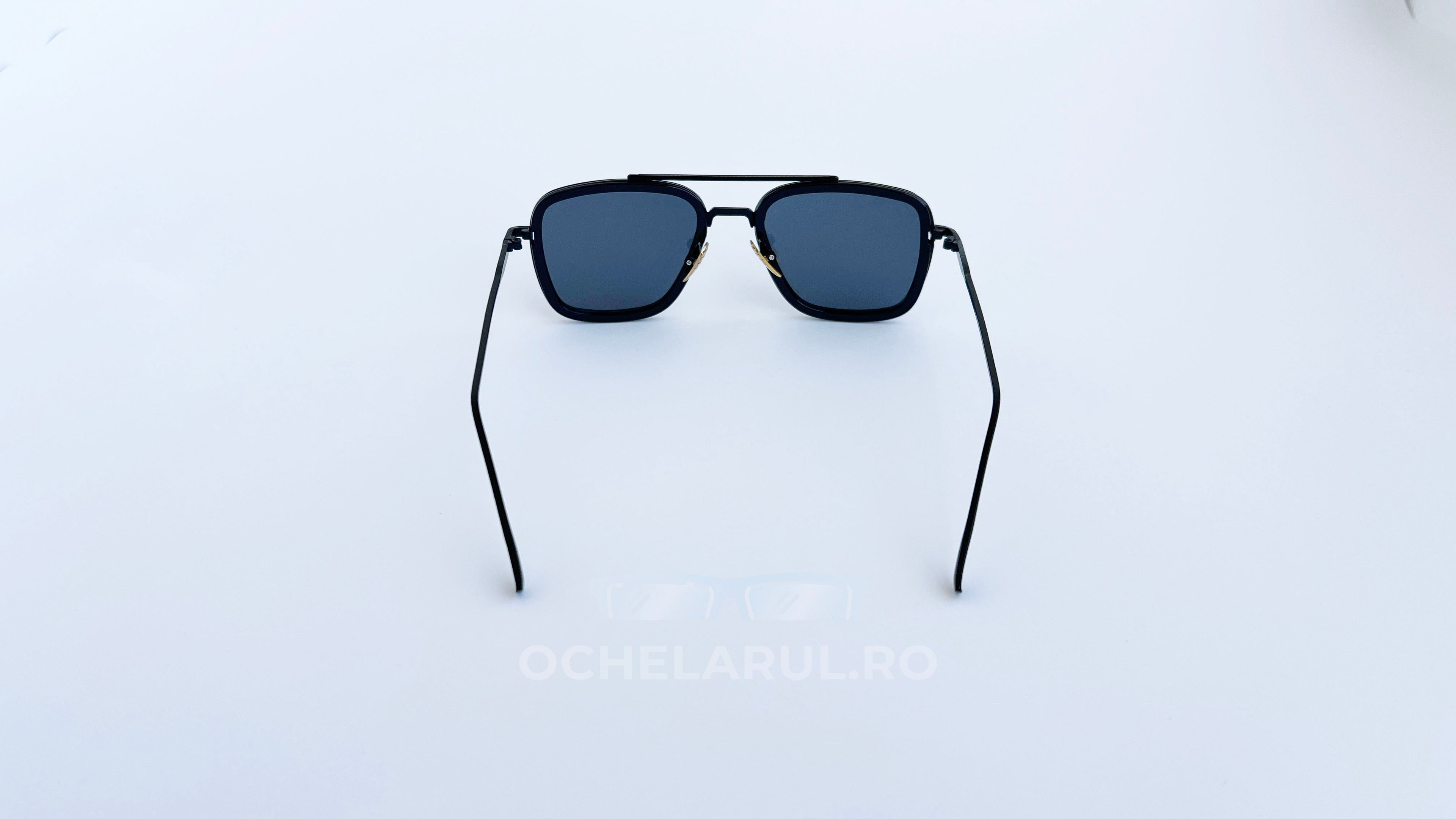 Ochelari de soare Dita Flight Style - Rama neagra, Lentile negre - vedere spate