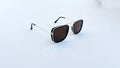 Ochelari de soare Dita Flight Wrap Style - Rama aurie neagra, Lentile maro - prezentare