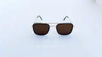 Ochelari de soare Dita Flight Wrap Style - Rama aurie neagra, Lentile maro - vedere fata
