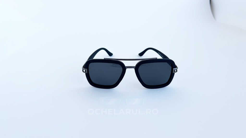 Ochelari de soare Dita LXN-EVO Polarizati, rama negru mat si lentile negre, vedere fata