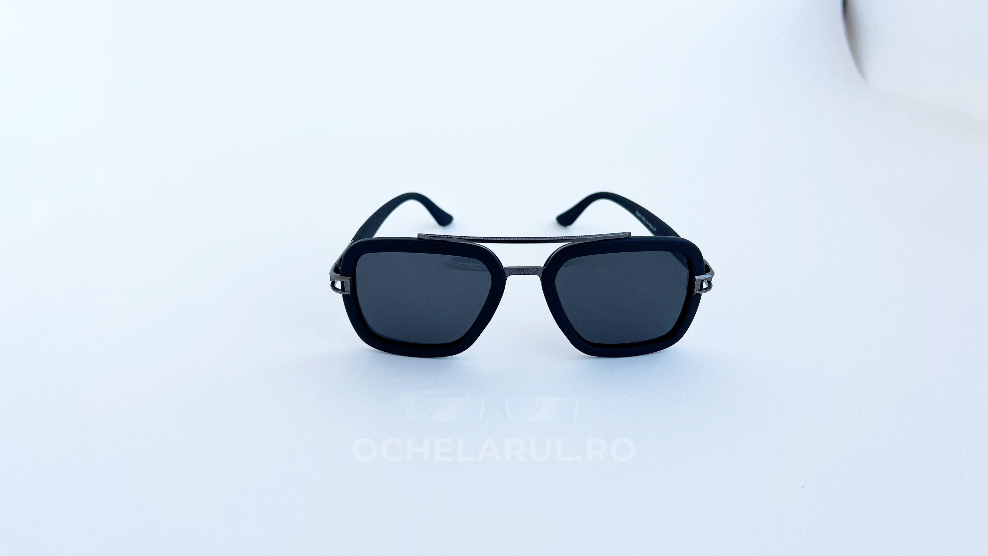 Ochelari de soare Dita LXN-EVO Polarizati, rama negru mat si lentile negre, vedere fata