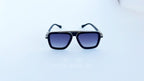 Ochelari de soare Dita Lxn-Evo, rama neagra-argintie si lentile violet degrade, vedere fata