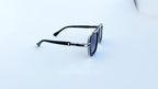 Ochelari de soare Dita Lxn-Evo, rama neagra-argintie si lentile violet degrade, vedere laterala