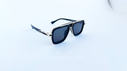 Ochelari de soare Dita LXN-EVO Style negri cu detalii aurii, protecție UV400 pentru bărbați.