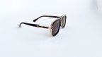 Ochelari de soare Dita LXN-EVO Style - Rama mao-aurie - Lentile violet degrade - Vedere laterala