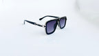 Ochelari de soare Dita LXN-EVO Style - Rama neagra-argintie - Lentile violet degrade - Prezentare produs