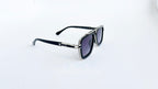 Ochelari de soare Dita LXN-EVO Style - Rama neagra-argintie - Lentile violet degrade - Vedere laterala