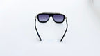 Ochelari de soare Dita LXN-EVO Style - Rama neagra-argintie - Lentile violet degrade - Vedere spate