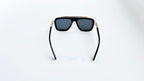 Ochelari de soare Dita LXN-EVO Style - Rama neagra-aurie - Lentile violet degrade - Vedere spate
