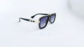 Ochelari de soare Dita LXN-EVO Style - Rama neagra-aurie - Lentile violet degrade - Prezentare produs