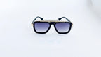 Ochelari de soare Dita LXN-EVO Style - Rama neagra-aurie - Lentile violet degrade - Vedere frontala
