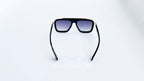 Ochelari de soare Dita LXN-EVO Style - Rama neagra-aurie - Lentile violet degrade - Vedere spate