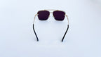 Ochelari de soare Dita Mach Six Style Oglindă cu rame aurii și lentile închise la culoare, design aviator masculin.