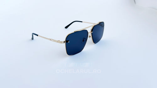 Ochelari de soare Dita Mach Six Style cu rame aurii și lentile negre degrade, design pentru bărbați.