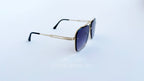 Ochelari de soare Dita Mach Six Style cu rame aurii și lentile violet degrade, design modern pentru bărbați.