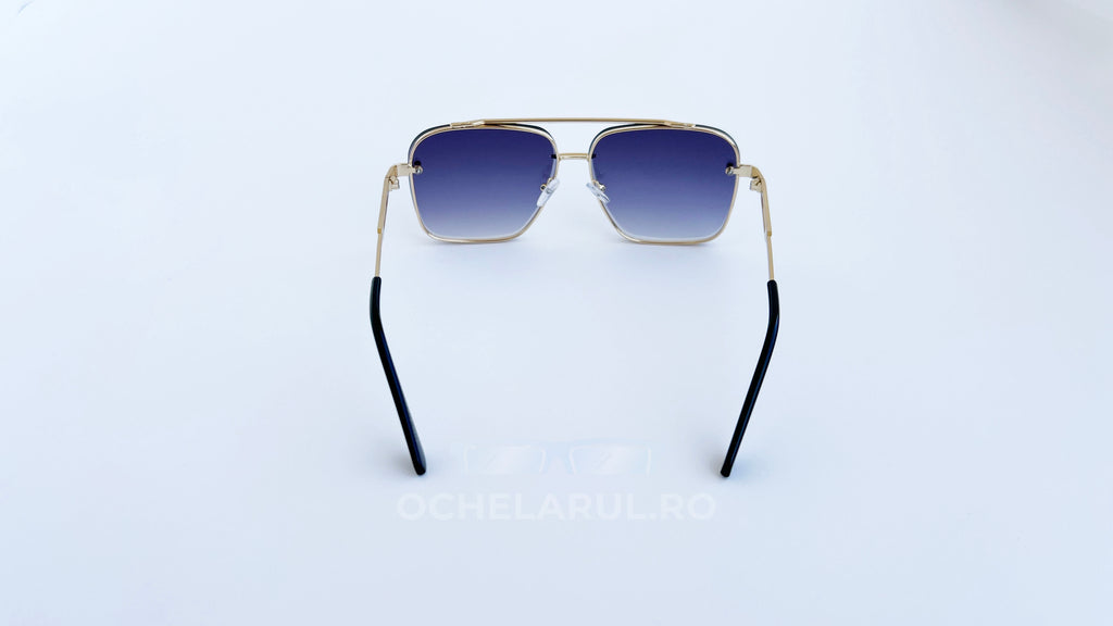 Ochelari de soare Dita Mach Six Style cu rame aurii și lentile violet degrade, design pentru bărbați, ochelari de soare barbati ochelarul.ro.