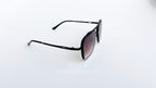 Ochelari de soare Dita Mach Six Style cu rame negre și lentile maro degrade, design masculin elegant.