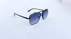 Ochelari de soare Dita Mach Six Style - Rama neagra, Lentile violet degrade - prezentare