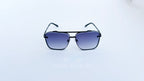 Ochelari de soare Dita Mach Six Style - Rama neagra, Lentile violet degrade - vedere fata
