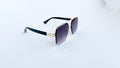 Ochelari de soare Dita Mach Six Style  brate late - Rama aurie neagra, Lentile violet degrade - prezentare