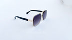 Ochelari de soare Dita Mach Six Style  brate late - Rama aurie neagra, Lentile violet degrade - prezentare