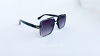 Ochelari de soare Dita Mach Six Style  brate late - Rama neagra, Lentile violet degrade - prezentare