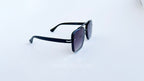 Ochelari de soare Dita Mach Six Style  brate late - Rama neagra, Lentile violet degrade - vedere laterala