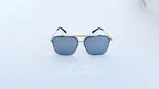 Ochelari de soare Dita Mach Six Style - Rama aurie, Lentile gri oglinda- vedere fata