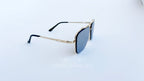 Ochelari de soare Dita Mach Six Style - Rama aurie, Lentile gri oglinda- vedere laterala