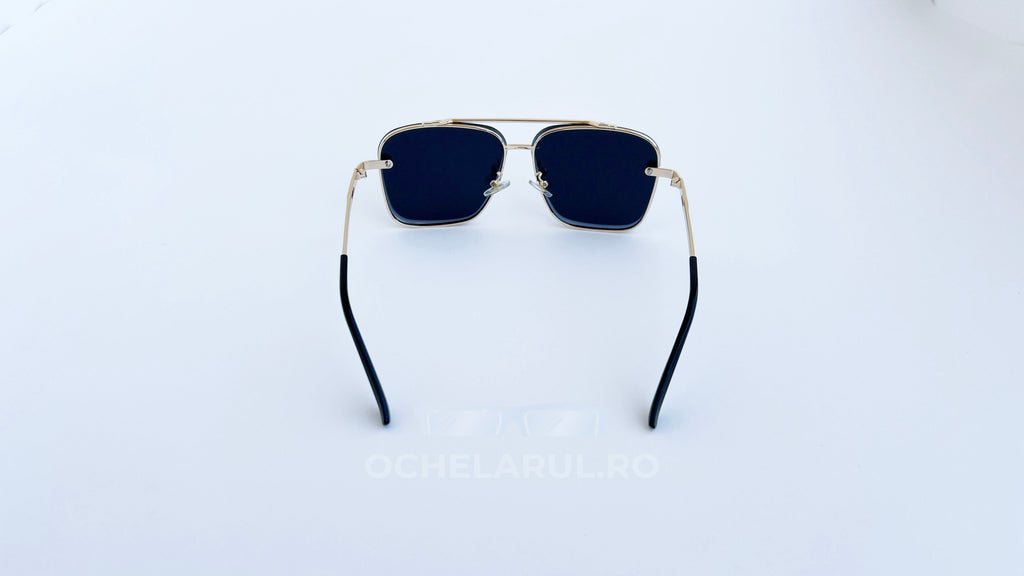 Ochelari de soare Dita Mach Six Style - Rama aurie, Lentile gri oglinda- vedere spate
