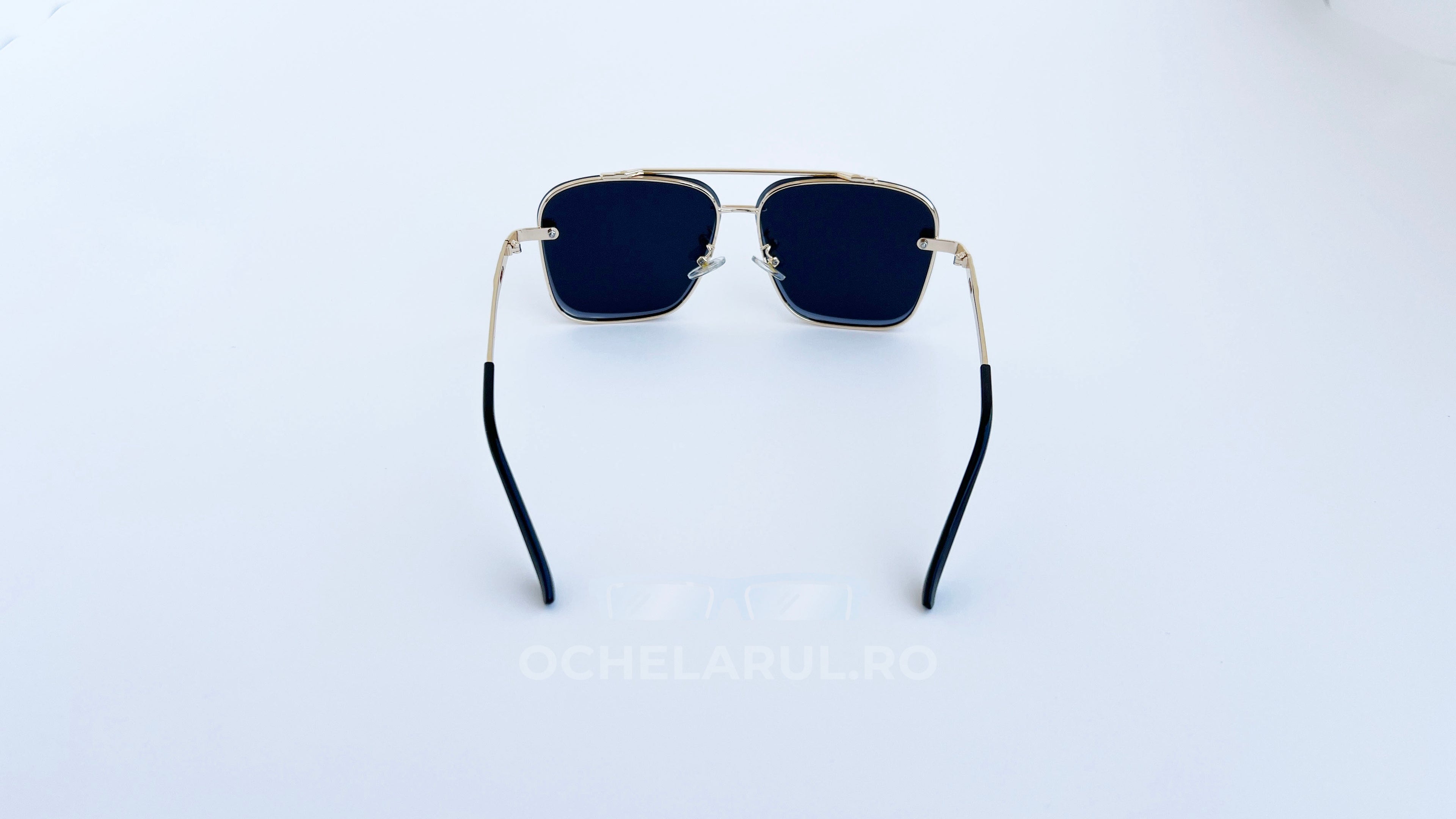 Ochelari de soare Dita Mach Six Style - Rama aurie, Lentile gri oglinda- vedere spate