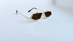 Ochelari de soare Flip Up Hexagonali