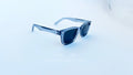 Ochelari de soare Moscot Klutz, rama gri transparenta si lentile negre, prezentare