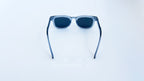 Ochelari de soare Moscot Klutz, rama gri transparenta si lentile negre, vedere spate