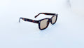 Ochelari de soare Moscot Klutz Style cu rame tortoise, lentile maro pentru protecție și stil masculin modern, prezentare